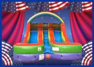 13’ Dual Lane Slide - Wet Use Only - Now thru Sep