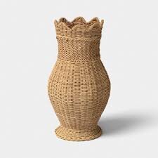 Scalloped Woven Vase