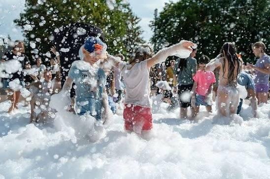 School & Church Events foam party in Collegedale, TN