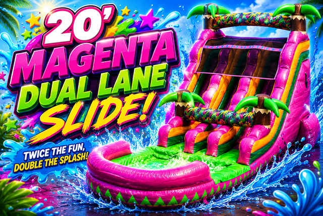 20' Magenta Dual Lane