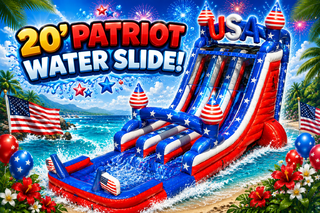 20' Patriot Dual Lane Waterslide