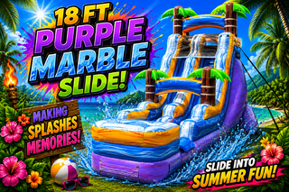18' Purple Marble Slide