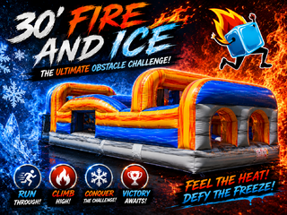 30' Fire and Ice obstacle course 