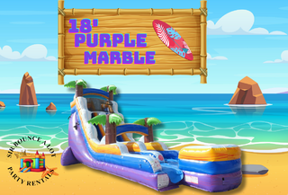 18' Purple Marble Slide