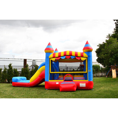 Circus Combo Bounce House with Slide (Wet)
