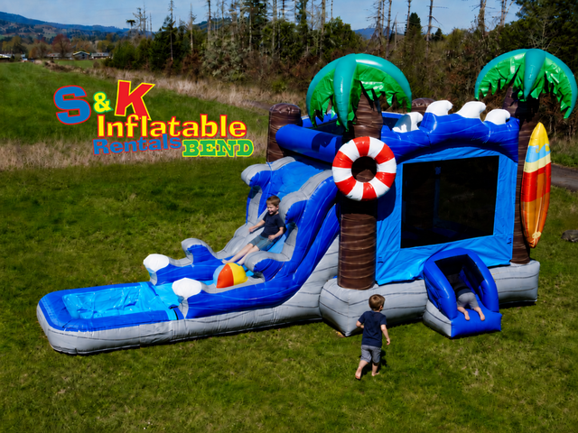Malibu Combo Bounce House with Slide (Dry)