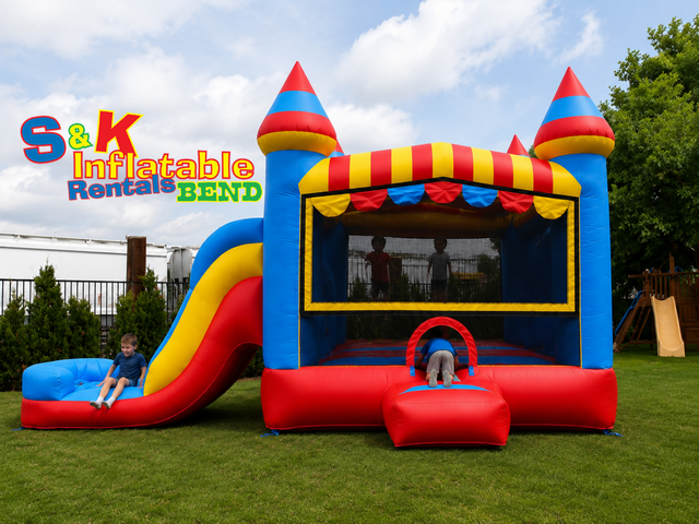 Circus Combo Bounce House with Slide (Dry)