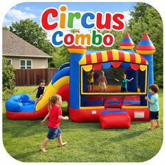 Circus Combo Bounce House with Slide (Dry)