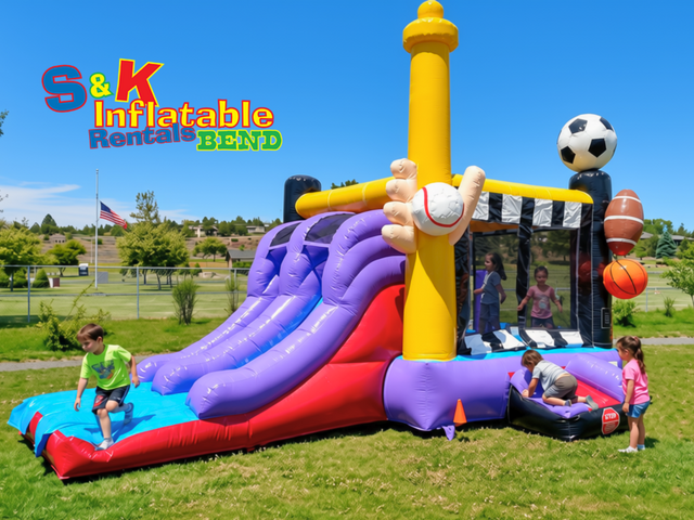 Sport Combo with Slide Bounce House (Dry)