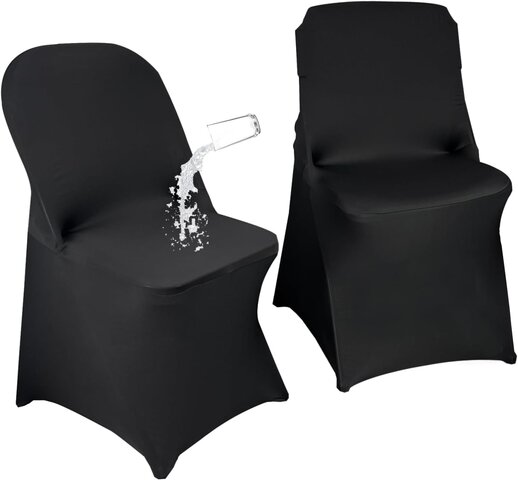 Black Cloth Chair Covers 
