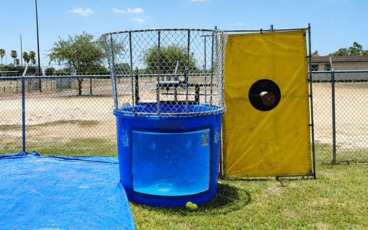 Dunk tank rental at a school fundraiser