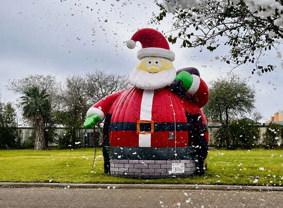 Santa Bounce House Rental for Holiday Events by Sky High Rentals