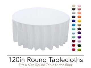 Linens for 60” Round Table