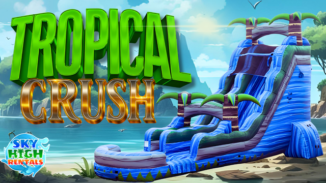 24ft Tropical Crush Water Slide with Pool