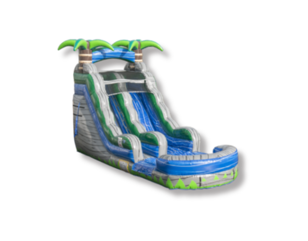 17’ BOULDER FALLS WATER SLIDE WITH POOL