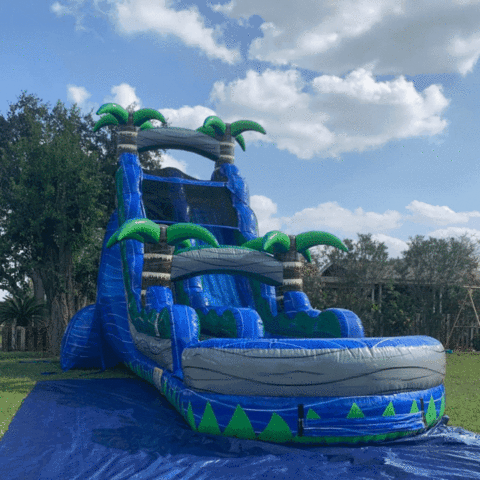 24ft Tropical Crush Water Slide with Pool