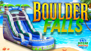 <font size= 5 color= Gray>Boulder Falls</font><font color = Gray size=4>- (17 Ft.)</font><font color=black size= 4><p>Slide & Splash</p></font><br><font color = red>Reg: <del>$215</del></font><br><font color= crimson>Sale Price: $199</font>