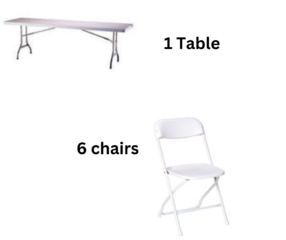 1 Table & 6 Chairs