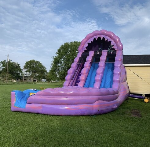 20’ Purple Rain Dual Lane Water Slide