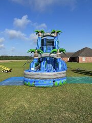 22' Blue Typhoon Water Slide