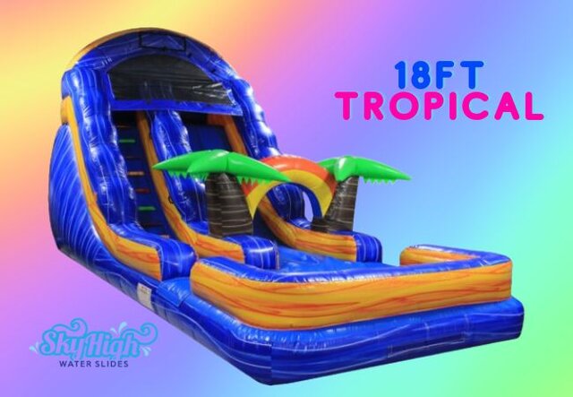 18 Foot Tropical Slide