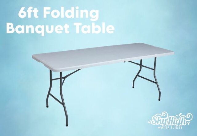 6ft Plastic Folding Table