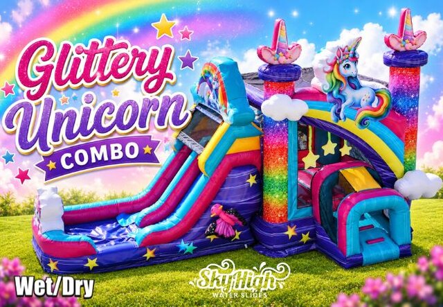 Glittery Unicorn Dual Lane Combo