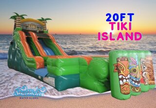 20 Foot Tiki Island Slide