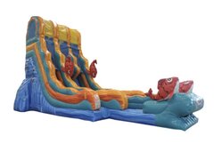 22 Foot Kahuna Double Lane Slide
