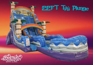 22 Foot Tiki Plunge Double Lane Slide