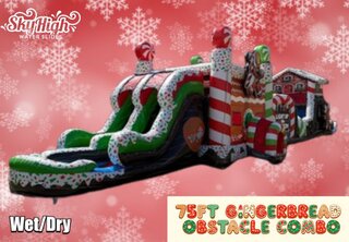 75ft Gingerbread Obstacle Course Combo