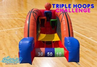 Basketball Triple Hoops Challenge