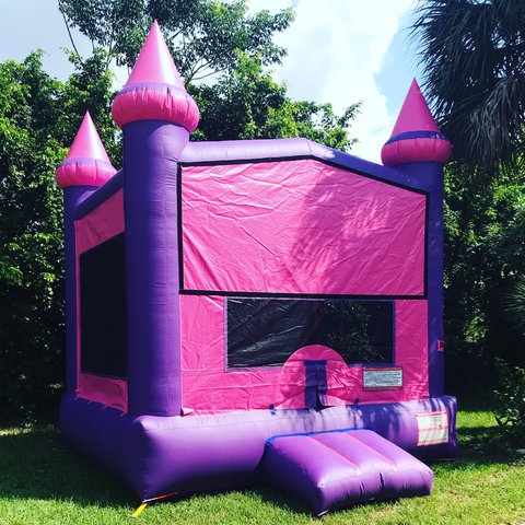 Pink Bounce House - BOOK NOW / FREE DELIVERY MIAMI AND BROWARD