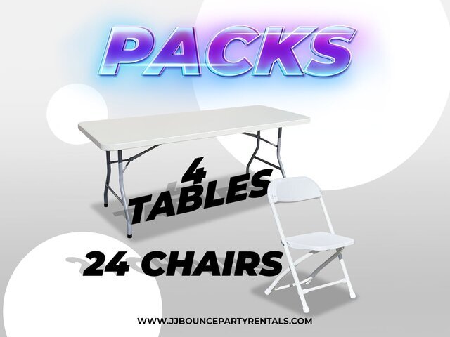 4 TABLES 24 CHAIR PACKAGE