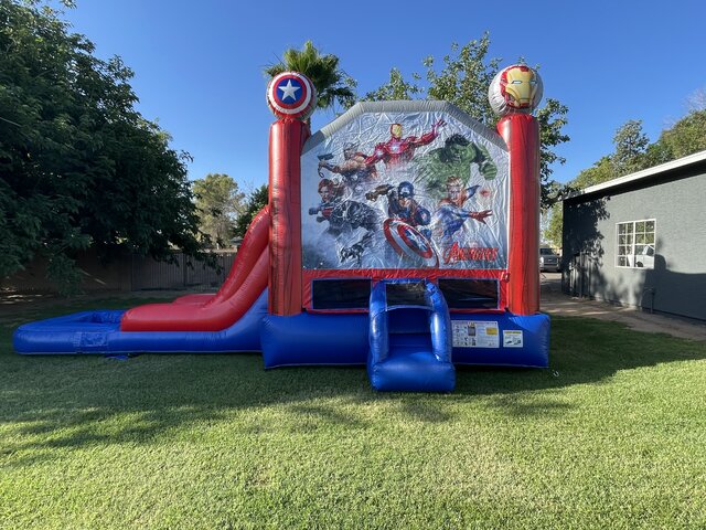 Avengers Waterslide & Bounce Combo