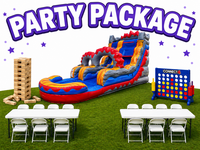 18' WATER SLIDE PARTY PACKAGE