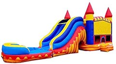 TURBO TITAN 8 FT WATER SLIDE & DEEP POOL