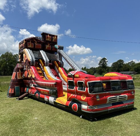 fire truck water slide