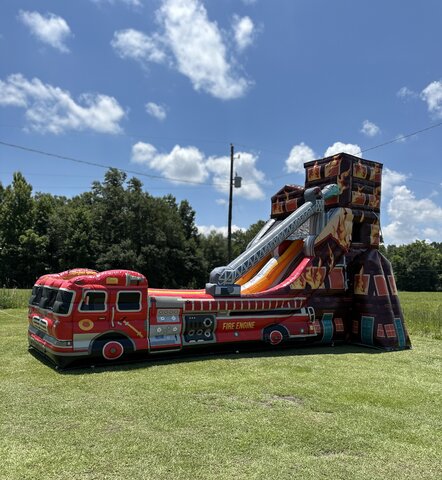 fire truck water slide