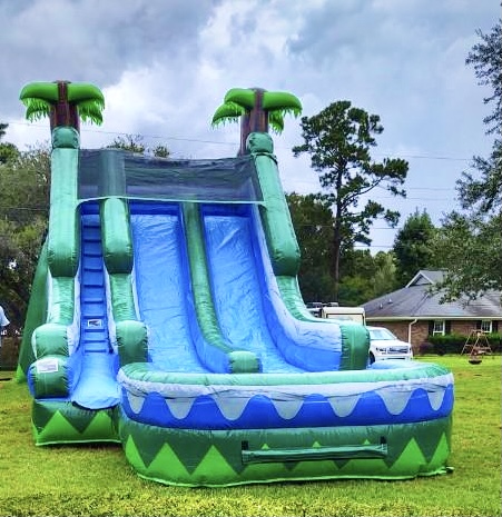 18" Dual lane water slide