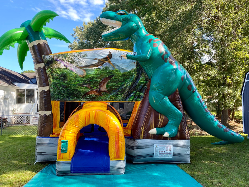 Dinosaur jump castle