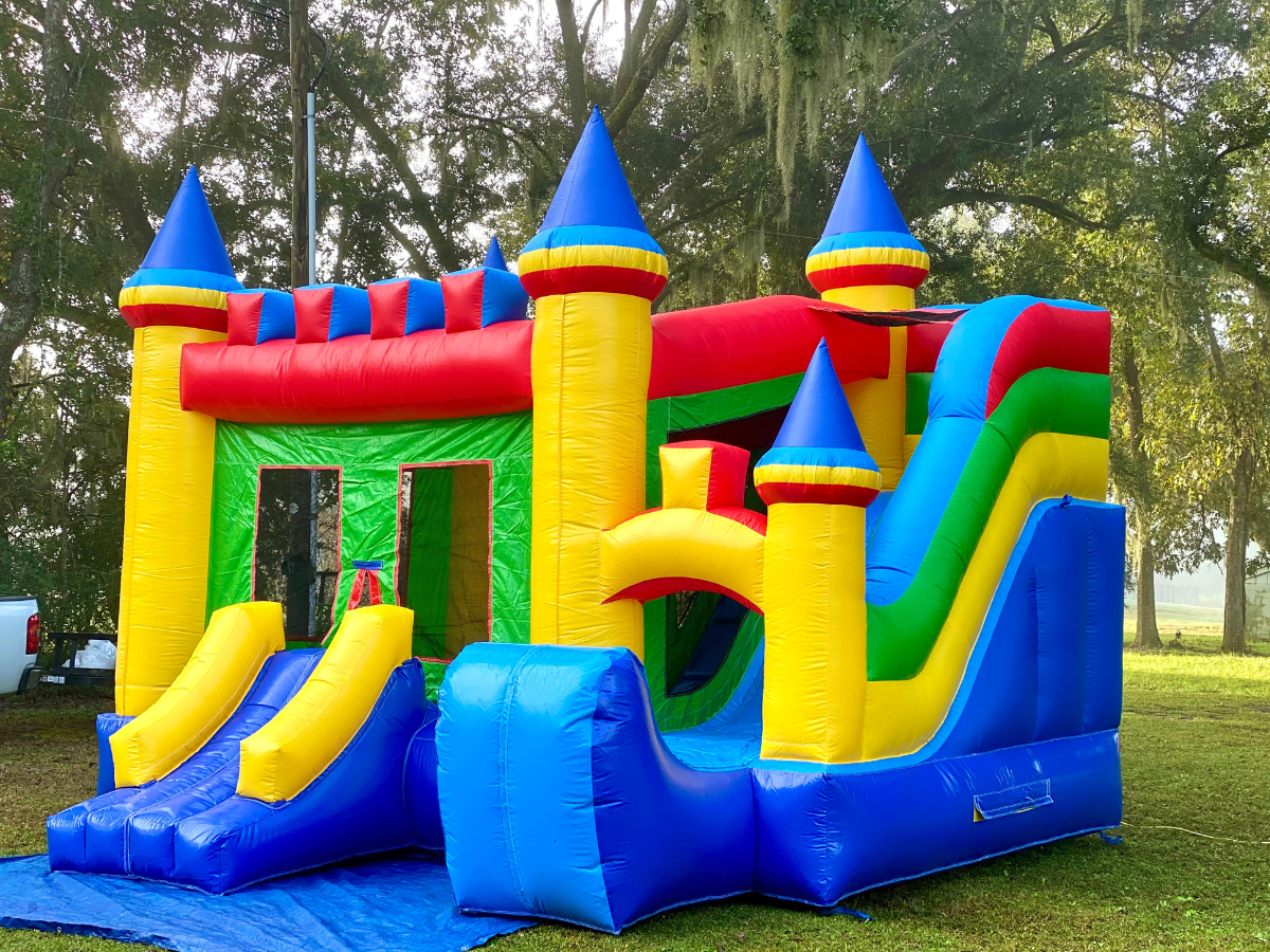 jump castle with slide rentals