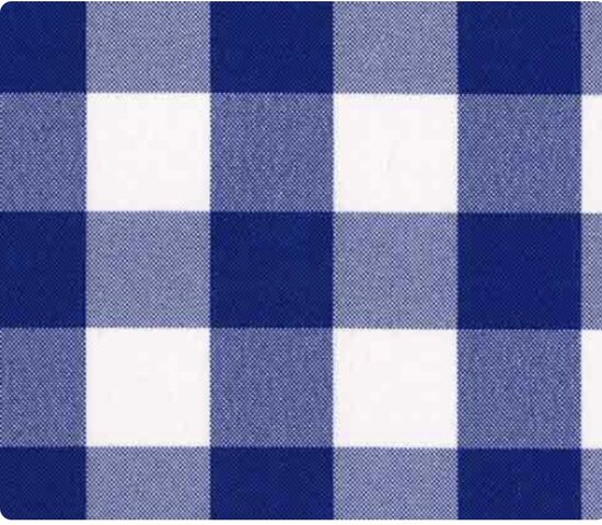 90x132 Gingham Navy Gingham
