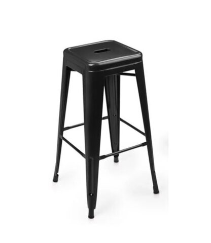 Black Metal Stool