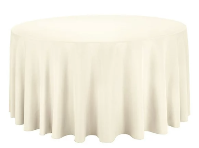 120' Round Ivory Table Cloths