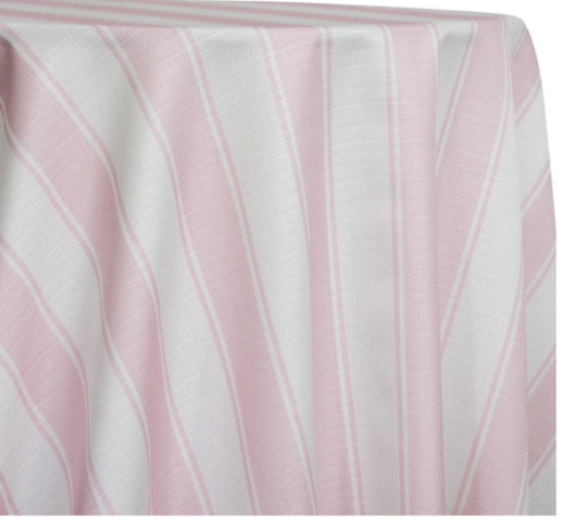 Pink Cabana Stripe Tablecloth