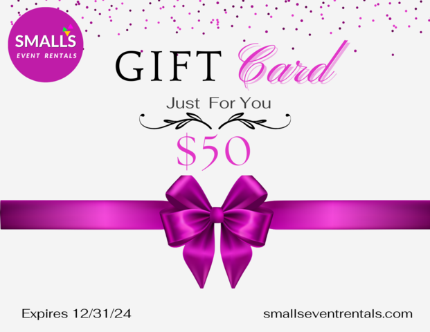 50.00 Gift Card Pink