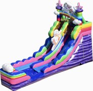 16FT  Purple Unicorn Water Slide