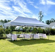 10x20 Tent  Rental Package (black chairs)