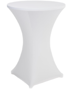 White Spandex Cocktail Table Cloth